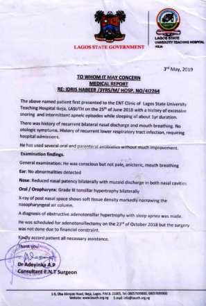 habeed. lasuth letter